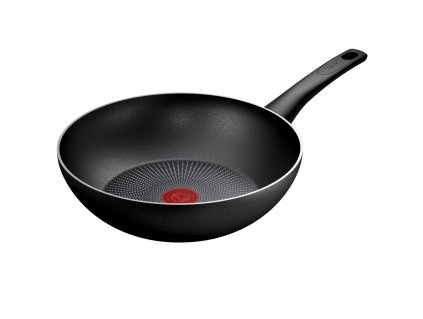 Wok FORCE C2921953 28 cm, black, aluminium, Tefal