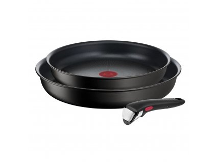 Pan set INGENIO UNLIMITED L7639032, set of 3, black, aluminium, Tefal