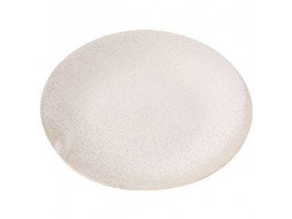 Dinner plate WHITE FADE 28 cm, white, ceramics, MIJ