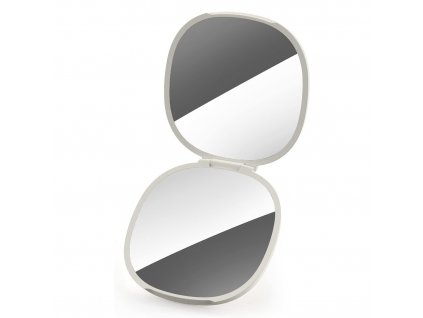 Pocket mirror VIVA 75006 8 cm, creme, plastic, Joseph Joseph