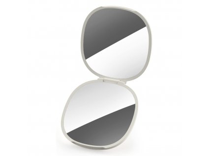 Pocket mirror VIVA 75006 8 cm, white, plastic, Joseph Joseph