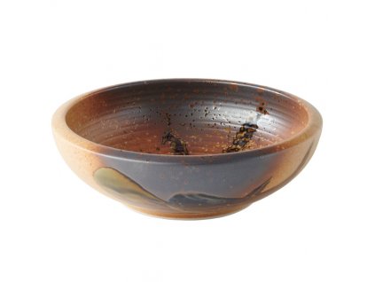Dining bowl WABI SABI 600 ml, brown, ceramics, MIJ