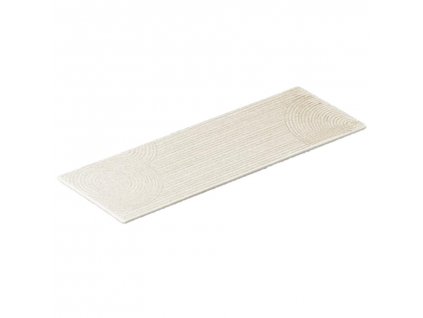 Sushi plate ZEN 41 x 12 cm, white, rectangle, ceramics, MIJ