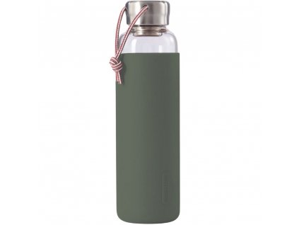 Water bottle 600 ml, olive, glass, Black+Blum