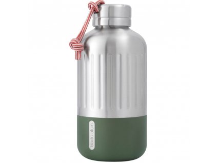 Water bottle EXPLORER 650 ml, olive, stainless steel, Black+Blum