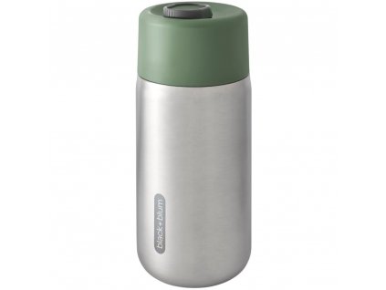 Travel mug 340 ml, olive, stainless steel, Black+Blum