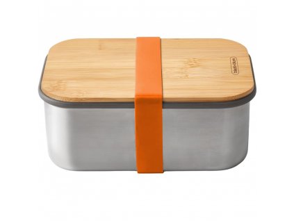 Lunch box 1,25 l, orange, stainless steel, Black+Blum
