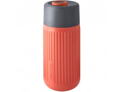 Travel mug 340 ml, coral, glass, Black+Blum