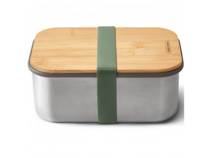 Lunch box 1,25 l, olive, stainless steel, Black+Blum