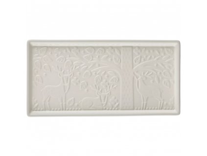 Serving tray IN THE FOREST 30 x 14 cm, creme, stoneware, Mason Cash
