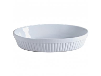 Oven dish CLASSIC 28 cm, oval, white, stoneware, Mason Cash