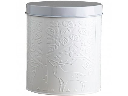 Kitchen storage jar IN THE FOREST 3,3 l, white/grey, steel, Mason Cash