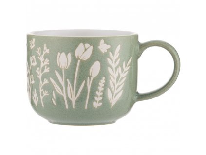 Mug IN THE MEADOW 400 ml, green, stoneware, Mason Cash