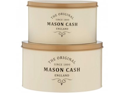 Cake tin HERITAGE, set of 2, creme, steel, Mason Cash