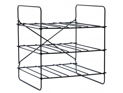 Floor wine rack COMPACT 35 x 31 cm, black, stainless steel, L'Atelier du Vin