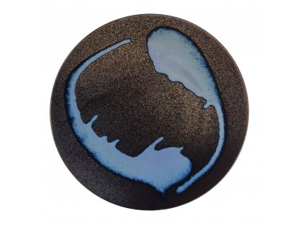 Dinner plate BLUE BLUR 28,5 cm, blue, ceramics, MIJ