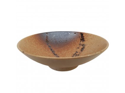 Dining bowl WABI SABI 900 ml, brown, ceramics, MIJ