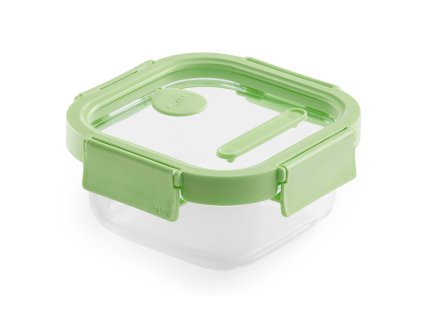 Food storage container 520 ml, square, glass, Lékué