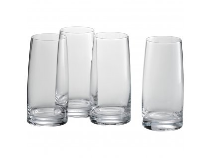 Long drink glass KINEO 360 ml, set of 4 pcs, clear, glass, WMF