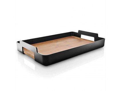 Serving tray NORDIC KITCHEN 50 x 35 cm, black, plastic/bamboo, Eva Solo