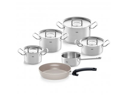 Cookware set ORIGINAL PROFI + universal pan CERATAL COMFORT, set of 6, Fissler