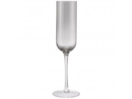 Champagne glass FUUMI 220 ml, set of 4 pcs, smoke, glass, Blomus