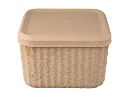 Storage container REDO 30,5 x 20 cm, set of 2 pcs, brown, paper, Blomus