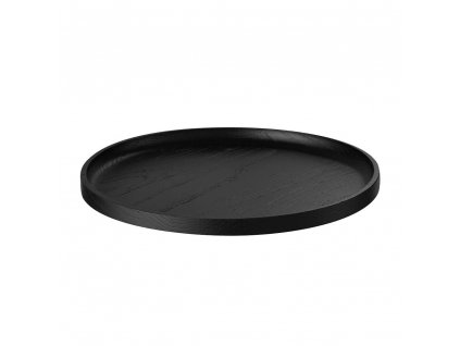 Serving tray OKU 25 cm, black, wood, Blomus