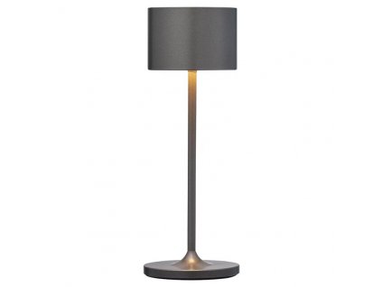 Portable table lamp FAROL MINI 19,5 cm, LED, gunmetal, aluminium, Blomus