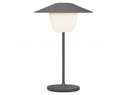 Portable table lamp ANI MINI 21 cm, LED, warm gray, aluminium, Blomus