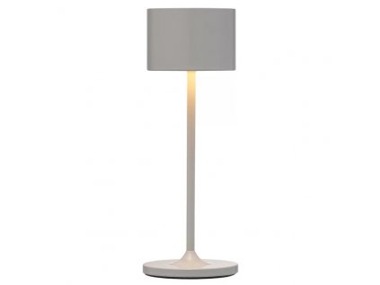 Portable table lamp FAROL MINI 19,5 cm, LED, white, satelite gray, Blomus
