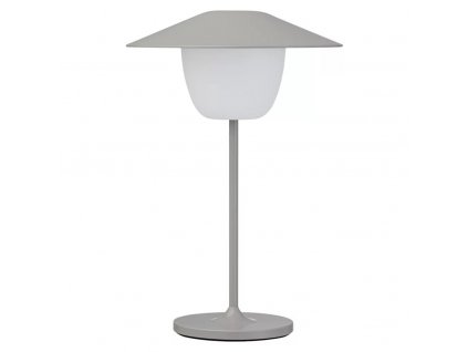 Portable table lamp ANI MINI 21 cm, LED, satelite gray, aluminium, Blomus