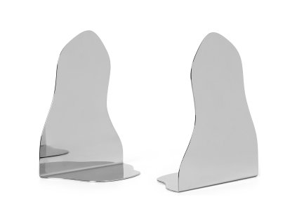 Bookend POND 20 cm, set of 2 pcs, silver, stainless steel, ferm LIVING
