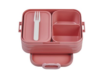 222236 obedovy box bento 900 ml syta mauve plast mepal