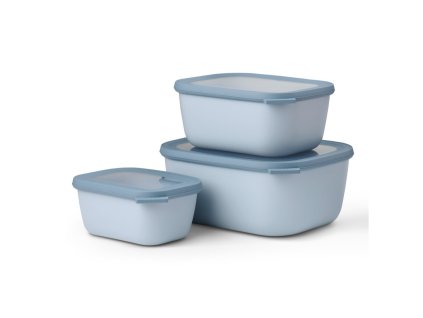 222404 box na potraviny cirqula rect xl sada 3 ks severska modra plast mepal
