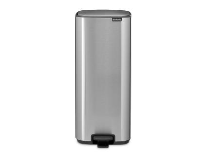 225909 pedalovy odpadkovy kos bo 30 l matna ocelova ocel brabantia