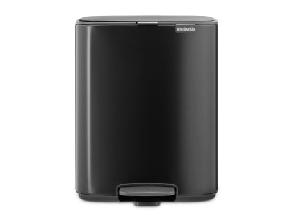 225999 pedalovy odpadkovy kos bo 12 l matna cerna ocel brabantia