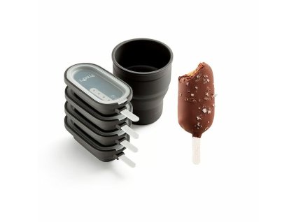 226338 tvoritko na zmrzlinu sada 4 ks hneda silikon lekue