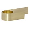 Dinner candle holder ROLL 12 x 4 cm, brass, Hübsch