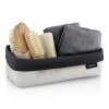 Storage basket ARA L 23 cm, double-sided, sand/anthracite, Blomus