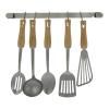 Colander spoon B BOIS, perforated, narrow, de Buyer
