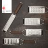Medium coarse hand grater MASTER, walnut handle, Microplane