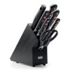 Knife block set CLASSIC, 8 pcs, with honing rod and scissors, dark wood, Wüsthof