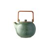 Teapot 1,2 l, with wooden handle, green, Bitz