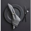 Napkin ring, set of 4 pcs, grey/black, Bitz