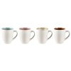 Mug set of 4 pcs, 300 ml, cream matt, Bitz