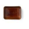 Oven dish, set of 2 pcs, rectangular, black/amber, Bitz