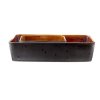 Oven dish, set of 2 pcs, rectangular, black/amber, Bitz