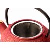 Teapot and tea cups in a set SHANGHAI, 3 pcs, 600 ml, red, Bredemeijer