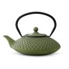 Teapot XILIN 1,2 l, green, cast iron, Bredemeijer